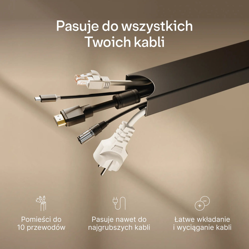 Magnetyczny kanał kablowy