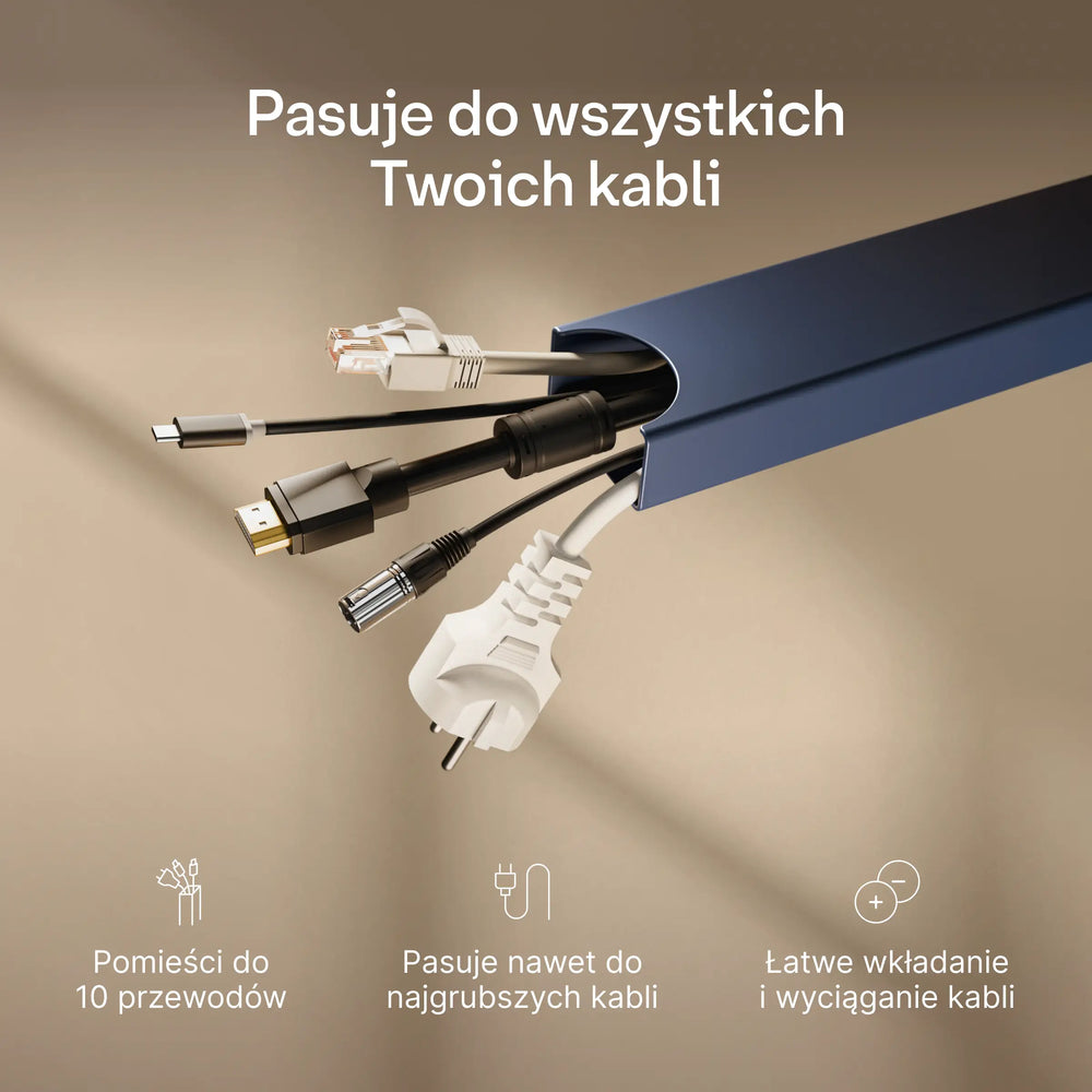 Magnetyczny kanał kablowy