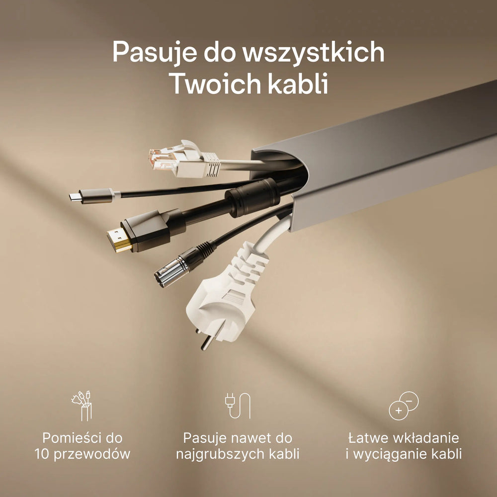 Magnetyczny kanał kablowy