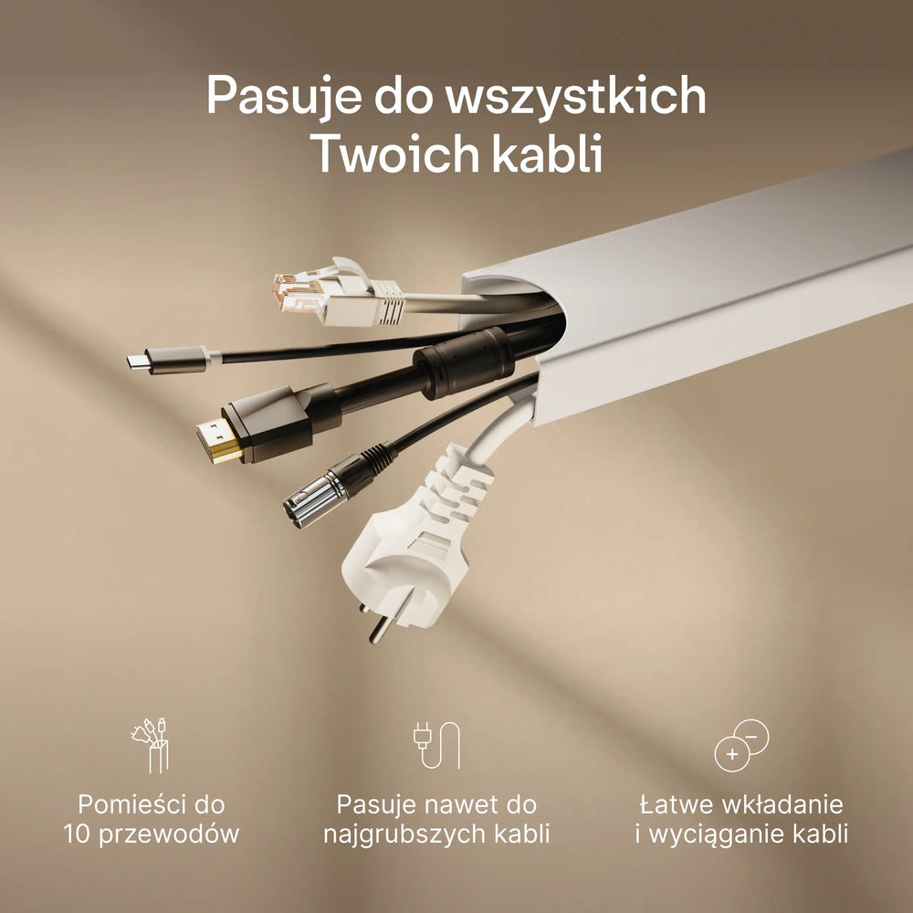 Magnetyczny kanał kablowy