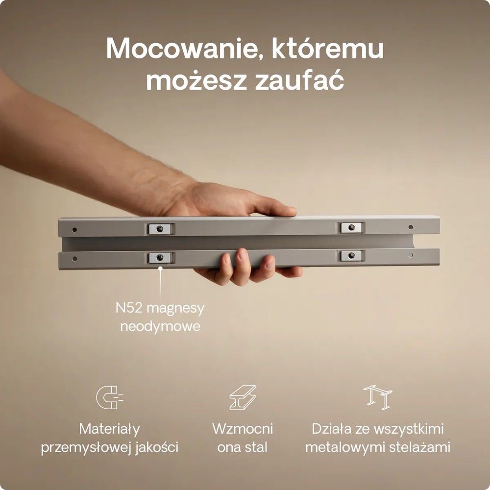Magnetyczny kanał kablowy