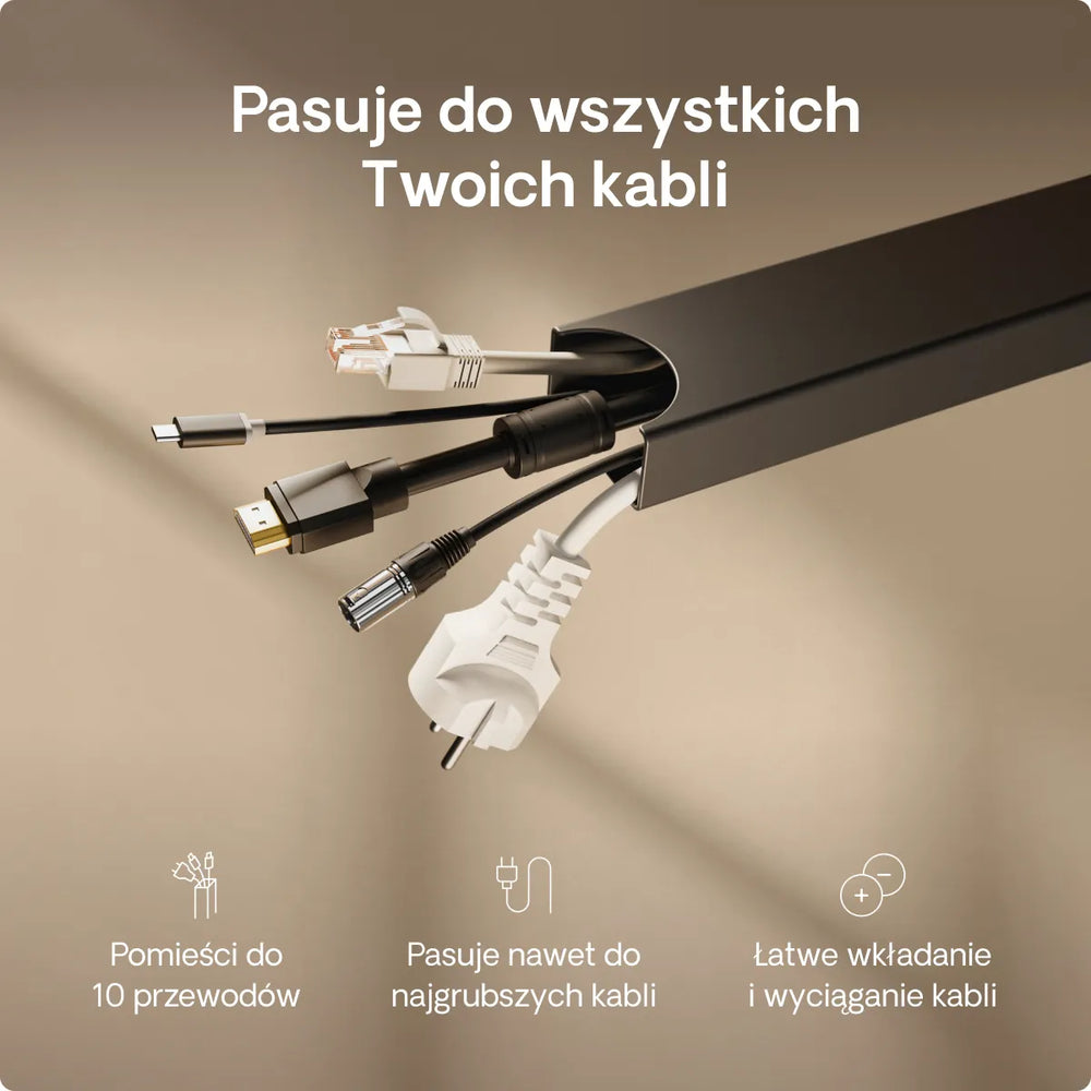 Magnetyczny kanał kablowy