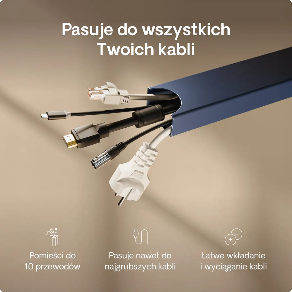 Magnetyczny kanał kablowy
