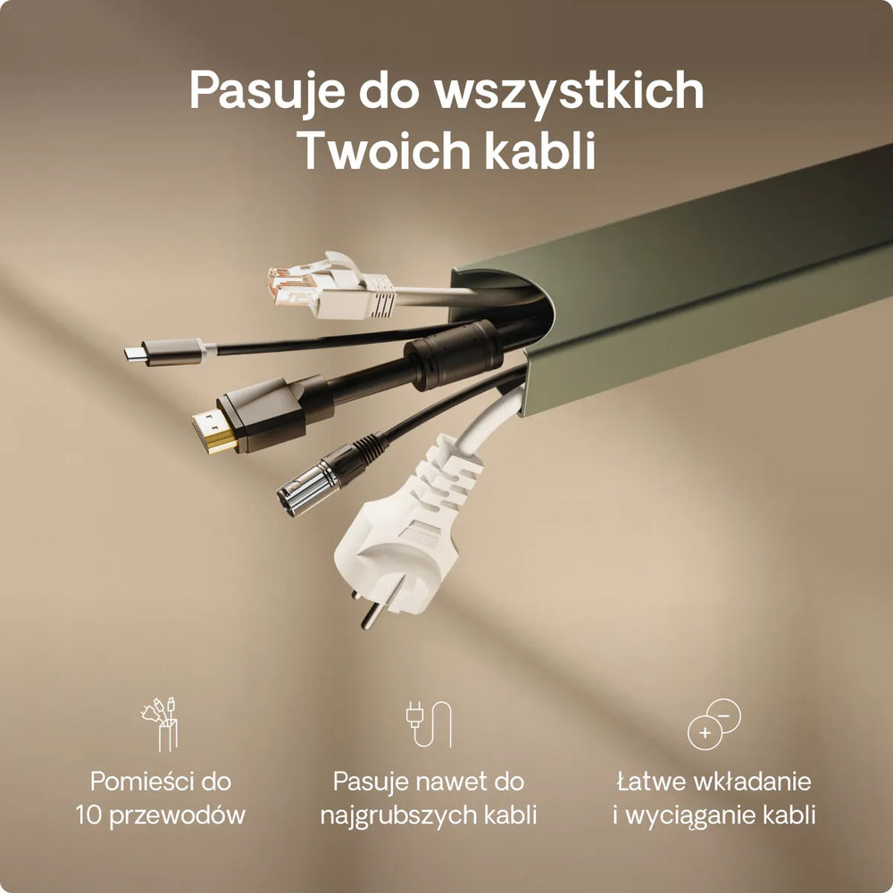 Magnetyczny kanał kablowy
