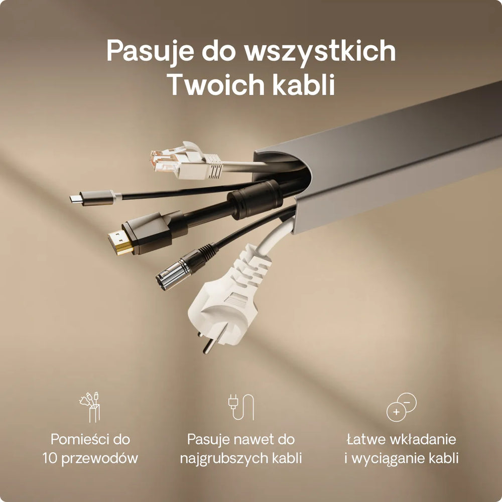 Magnetyczny kanał kablowy