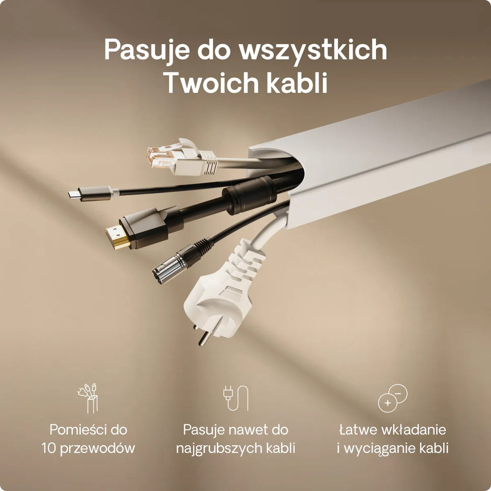 Magnetyczny kanał kablowy